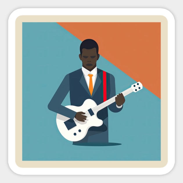 Bluesman Sticker by Testes123